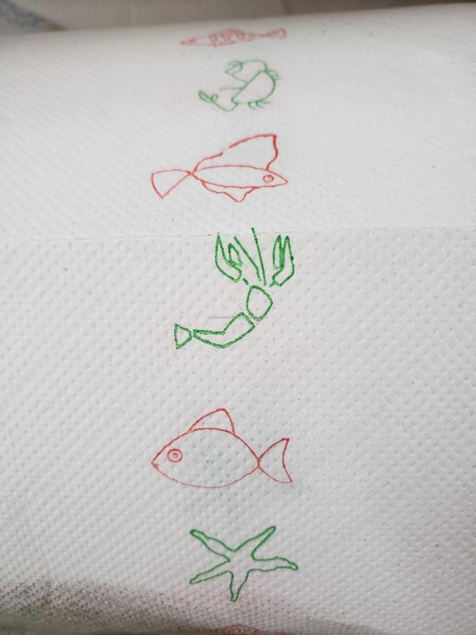 ดีไซน์สวย Dot To Dot Lamination กระดาษผ้าเช็ดครัวถักเครื่อง 10