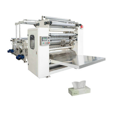 เครื่องพับเนื้อผิวหน้าหลายเส้น V Fold Tissue Folding Machine ประสิทธิภาพสูง 400-600 / Sheet / Min / Line