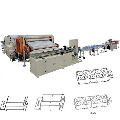 12 Rolls Bundle Lamination หนังส้วมขนาดเล็ก Roll การผลิตเครื่องจักร