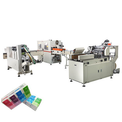 Full automatic pocket tissue production line handkerchief paper converting line hanky tissue maker